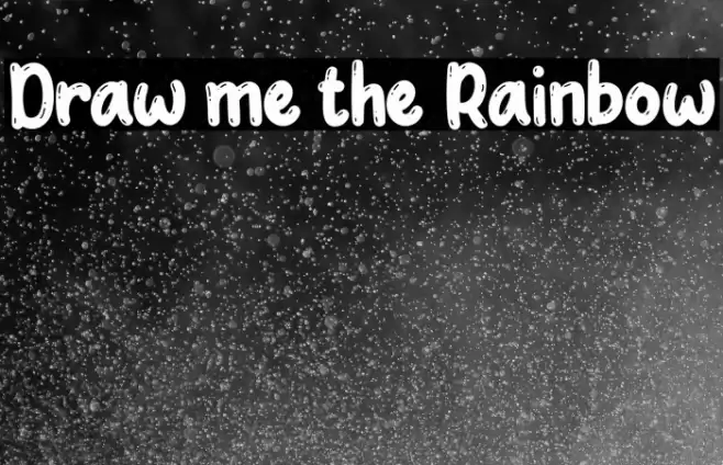 Draw me the Rainbow Font examples