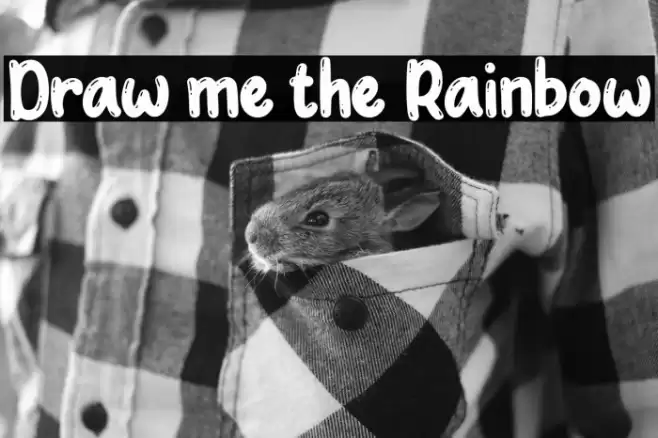 Draw me the Rainbow Font examples