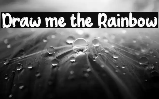 Draw me the Rainbow Font examples