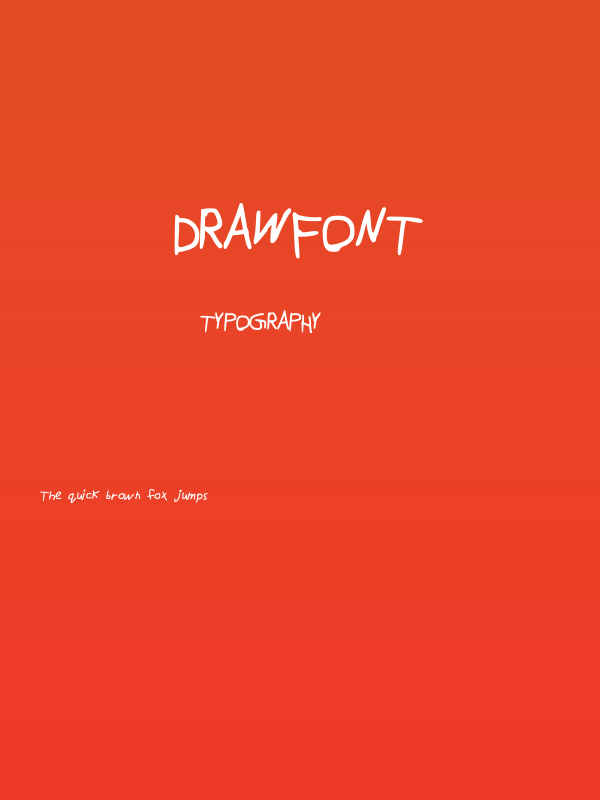 DrawFont Poster