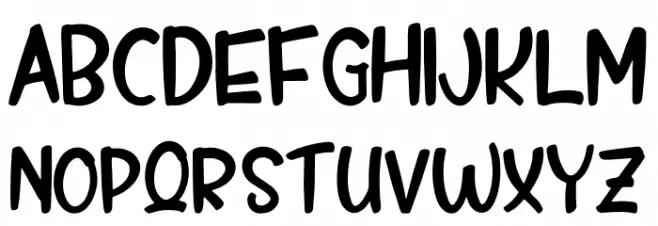 Drawing Kids Polices MAJUSCULES