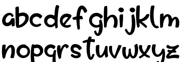 Drawing Kids Font LOWERCASE
