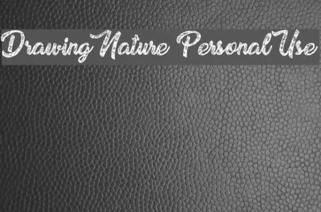Drawing Nature Personal Use Font examples