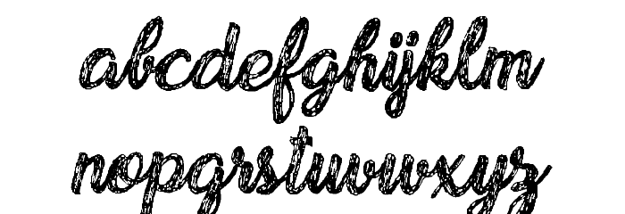 Drawing Nature Personal Use Font LOWERCASE