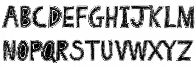 Drawing Pad Schriftart Groß