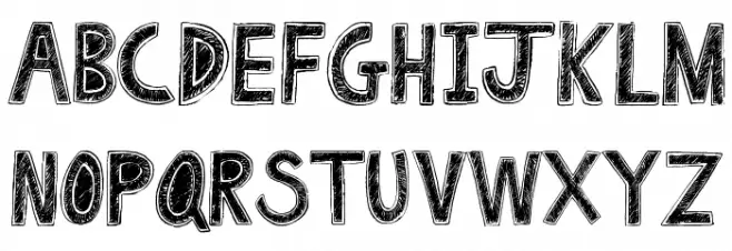 Drawing Pad Font Litere mici