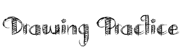 Drawing Practice Font