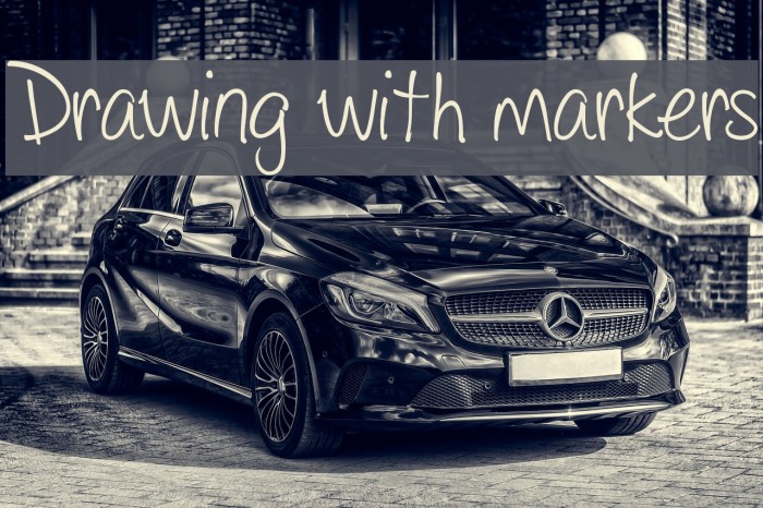 Drawing with markers Font examples