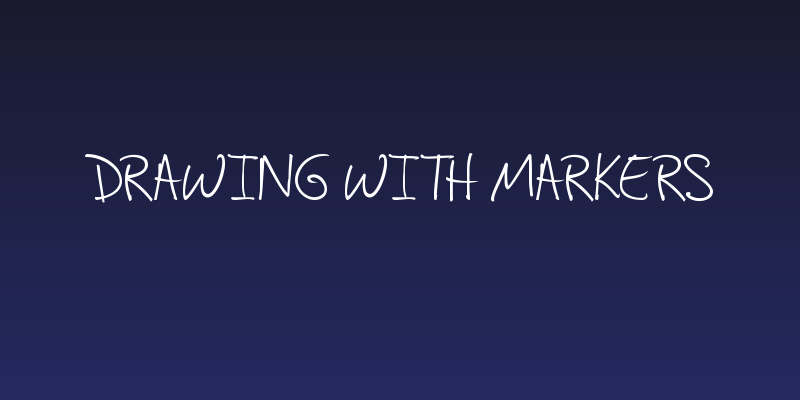 Drawing with markers Social Header