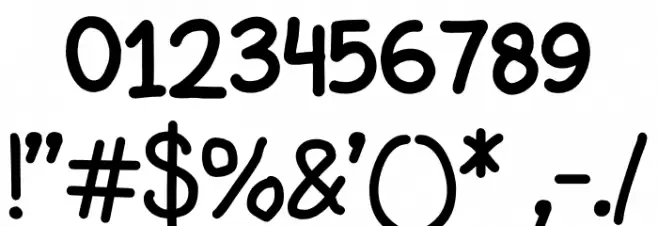 DrawingRainbow Font OTHER CHARS