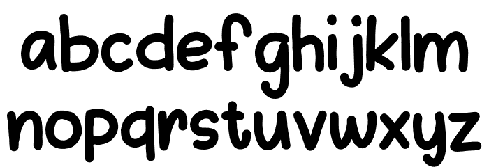 DrawingRainbow Font LOWERCASE