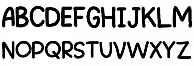 DrawingRainbow フォント 大文字