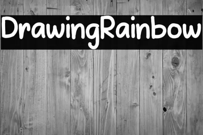 DrawingRainbow Font examples