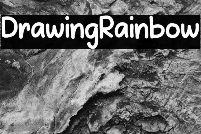 DrawingRainbow Font examples