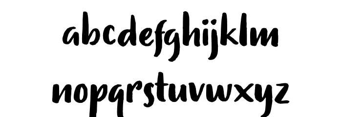 Drawingfree Font LOWERCASE