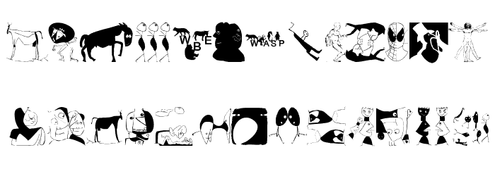 Drawings Font LOWERCASE