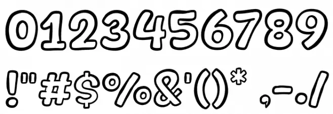 Drawliner Шрифта ДРУГИЕ символов