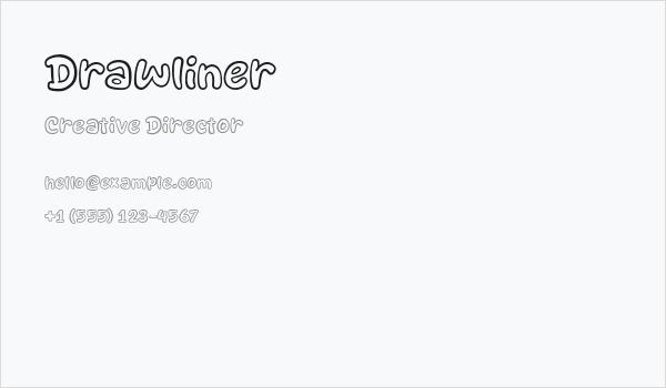 Drawliner Business Card