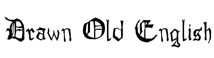Drawn Old English  Frei Schriftart Herunterladen