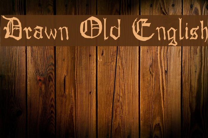 Drawn Old English Fonte examples