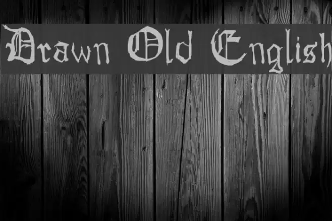 Drawn Old English Font examples