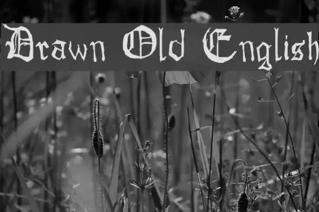 Drawn Old English Font examples