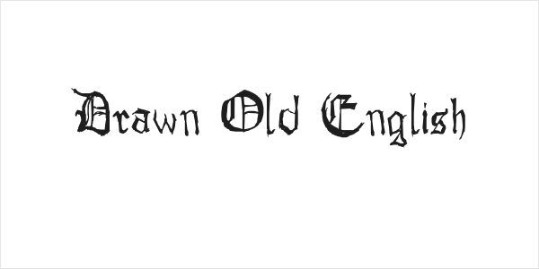Drawn Old English Logo