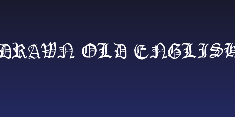 Drawn Old English Social Header