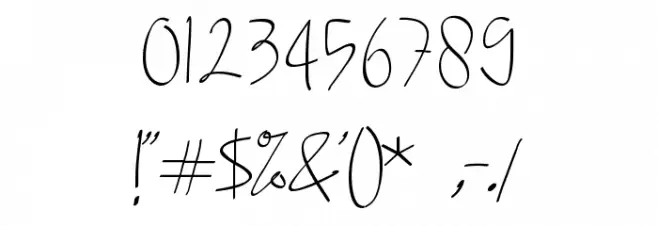 Drawpen Font OTHER CHARS