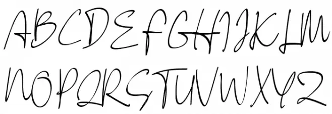 Drawpen フォント 大文字