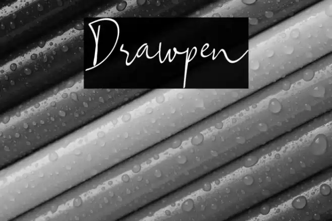 Drawpen Font examples