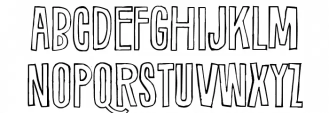 Drawrite 字体 大写