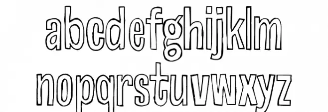 Drawrite Fonte MINÚSCULAS