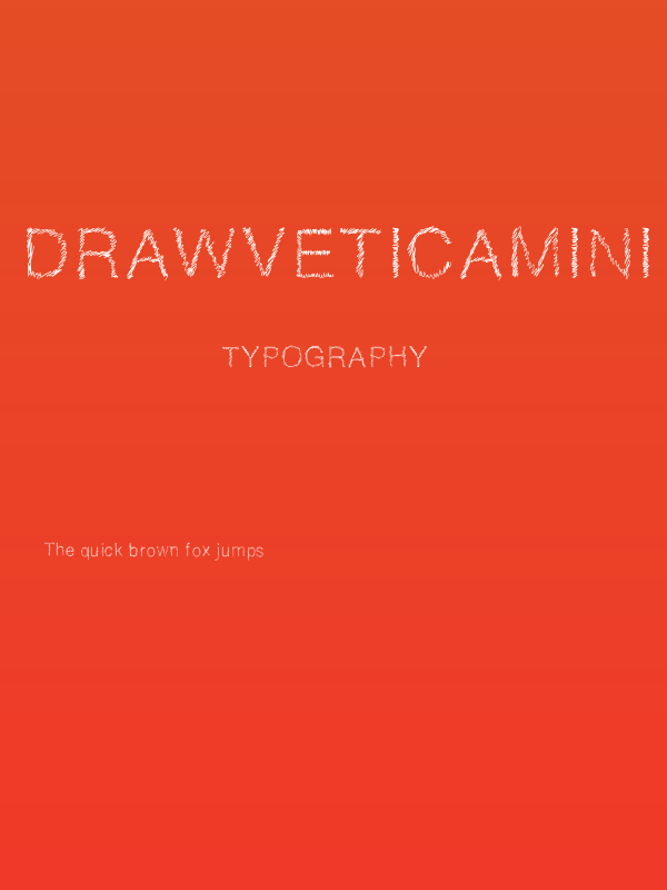 DrawveticaMini Poster