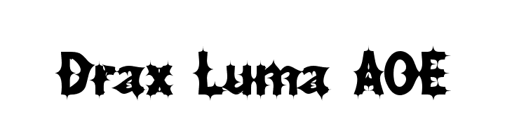 Drax Luma AOE Шрифта