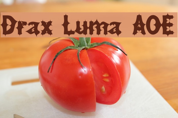 Drax Luma AOE Шрифта examples