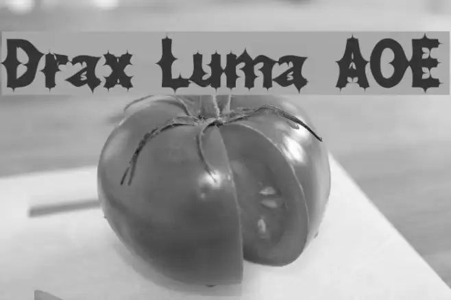 Drax Luma AOE Шрифта examples