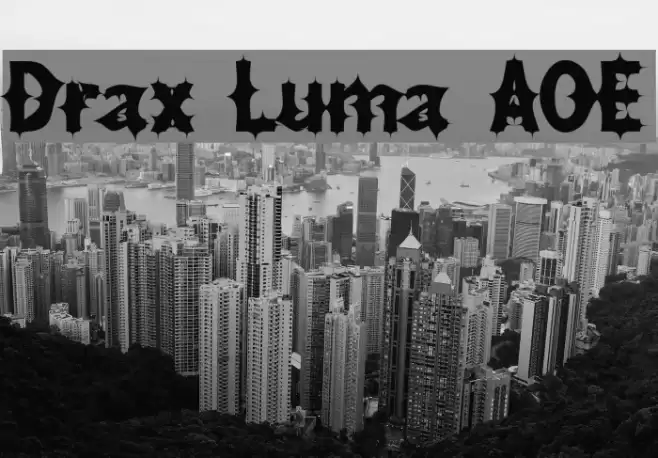 Drax Luma AOE Шрифта examples