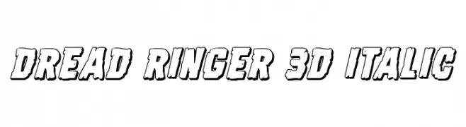 Dread Ringer 3D Italic  Descarca Fonturi Gratis