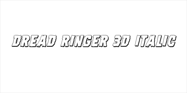 Dread Ringer 3D Italic Logo
