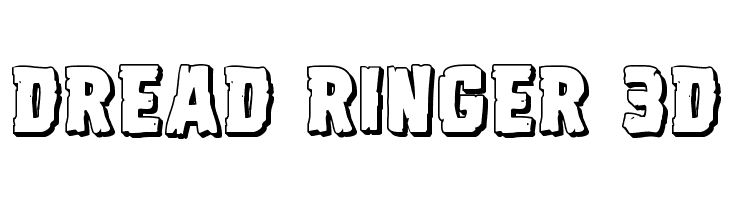 Dread Ringer 3D Font