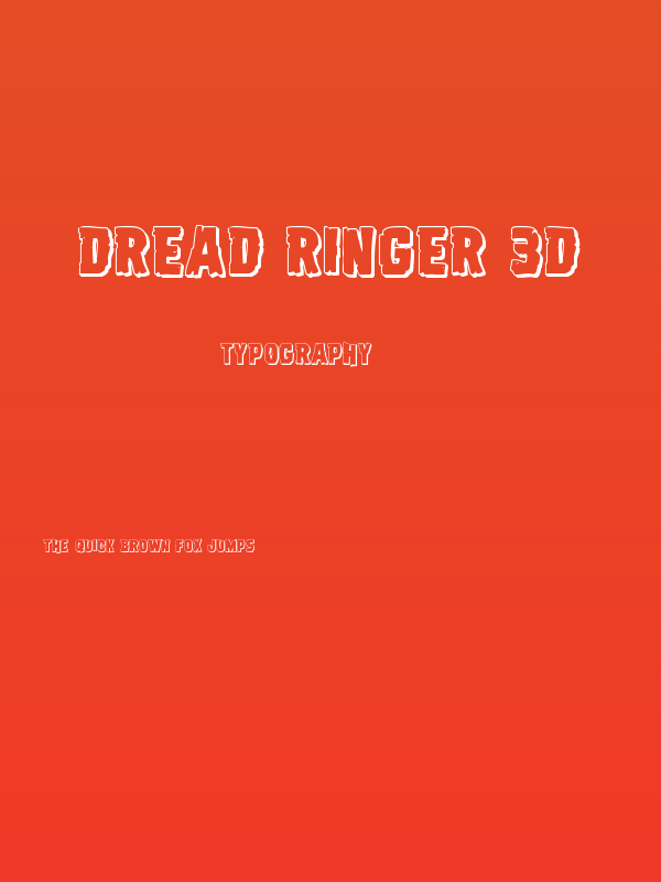 Dread Ringer 3D Poster