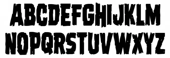 Dread Ringer Condensed Schriftart Groß
