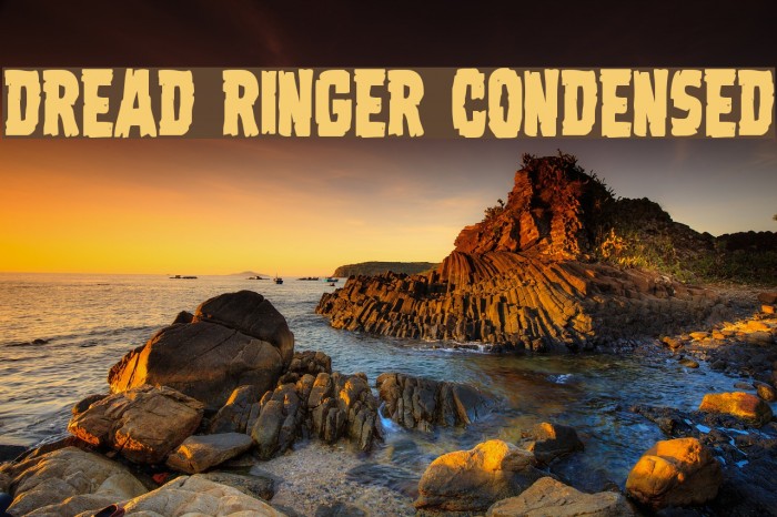 Dread Ringer Condensed Font examples
