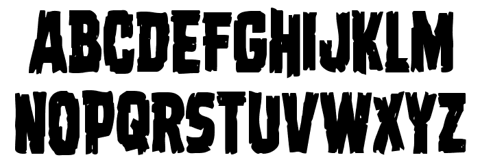 Dread Ringer Condensed Font LOWERCASE