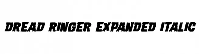 Dread Ringer Expanded Italic  免费字体下载
