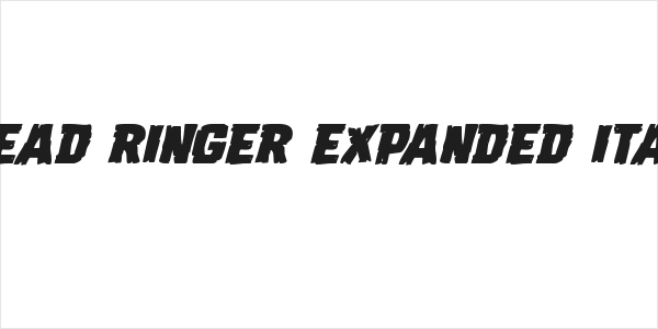 Dread Ringer Expanded Italic Logo