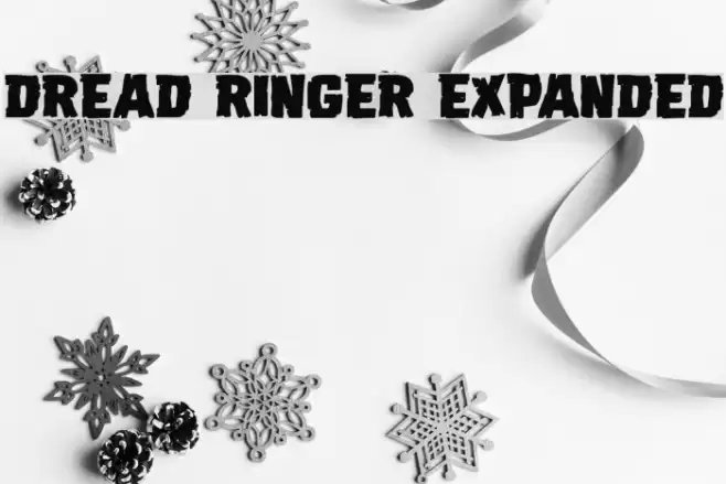 Dread Ringer Expanded Font examples