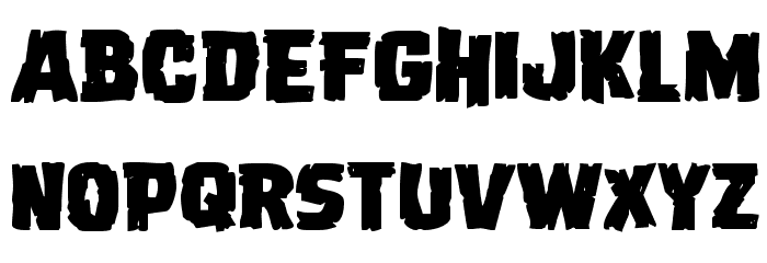 Dread Ringer Expanded Font LOWERCASE