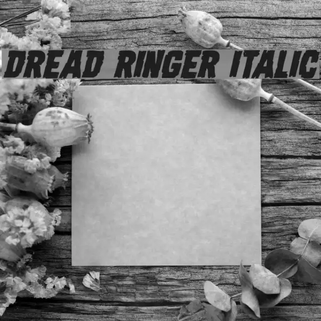 Dread Ringer Italic Example 2